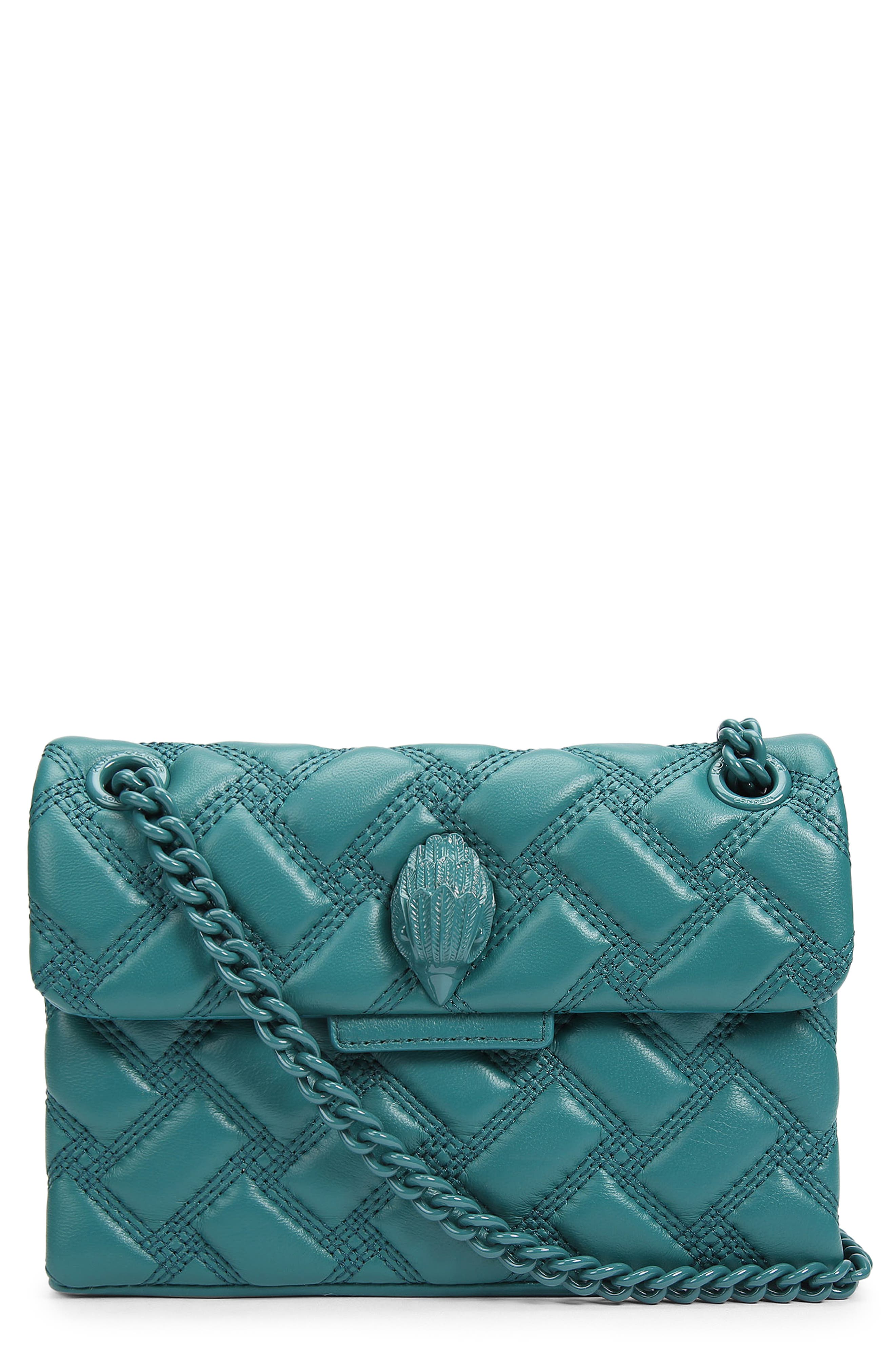 Kurt Geiger London Mini Kensington Drench Leather Convertible Crossbody Bag, Main, color, 