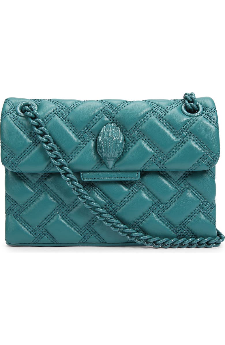 Kurt Geiger London Mini Kensington Drench Leather Convertible Crossbody Bag, Main, color,