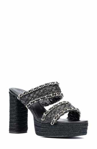 Fashion to Figure Maia Woven Strap Espadrille Sandal - Wide Width