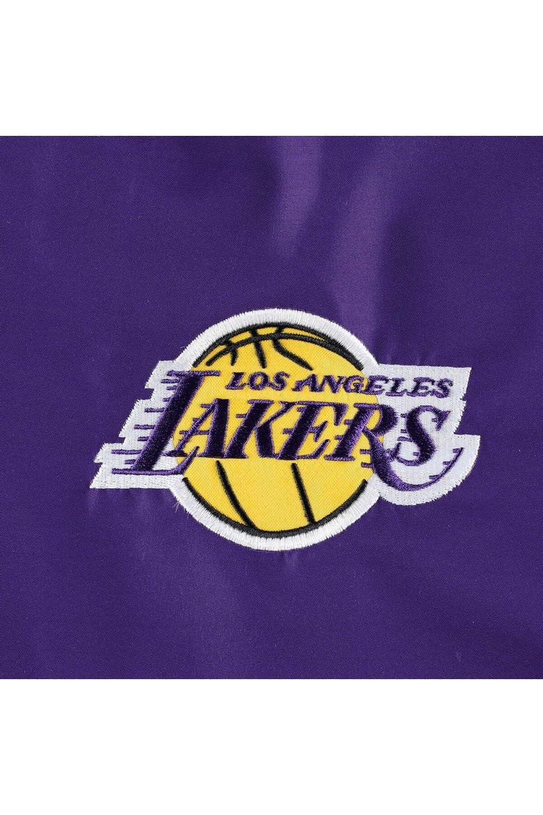 Men's Starter Purple Los Angeles Lakers The Triple Double Full-Zip Hoodie Jacket, Alternate, color, Purple