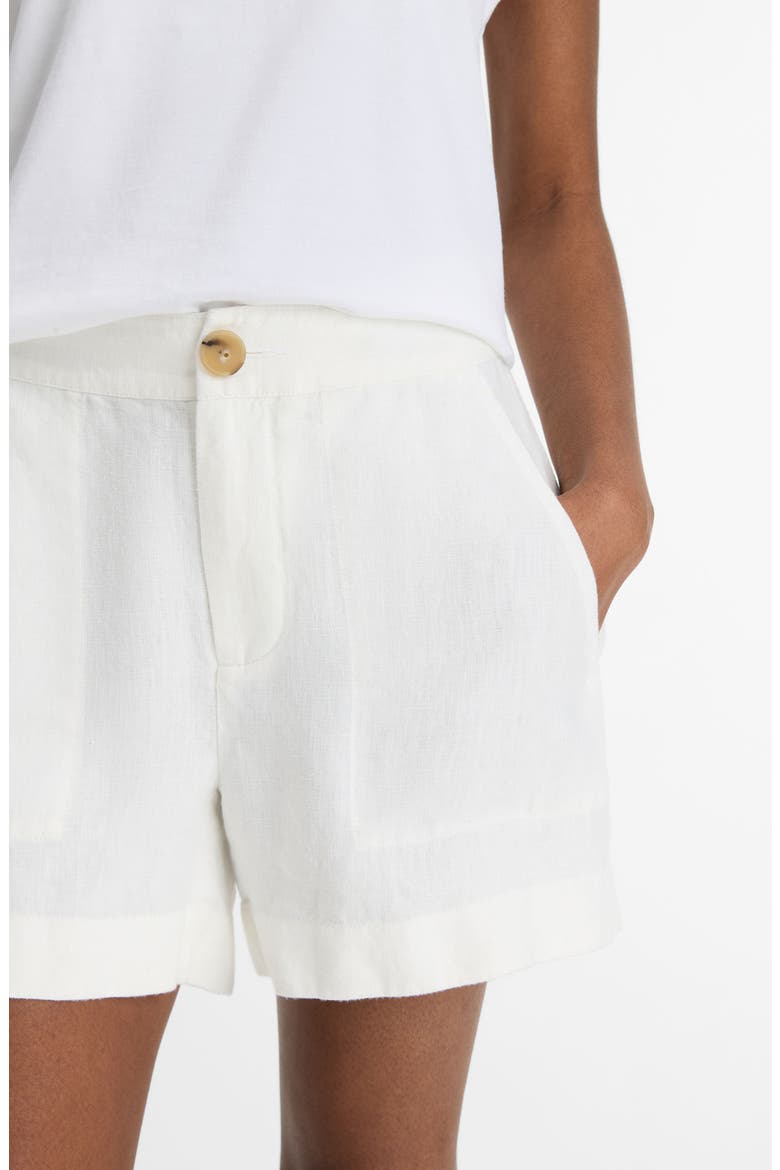 Hemp Shorts, Alternate, color, OFF WHITE