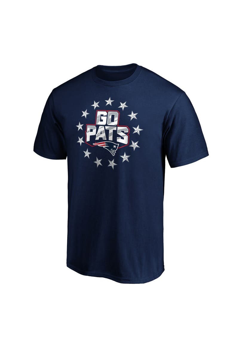Men's Fanatics Branded Navy New England Patriots Hometown Collection Go Pats T-Shirt, Alternate, color, Navy