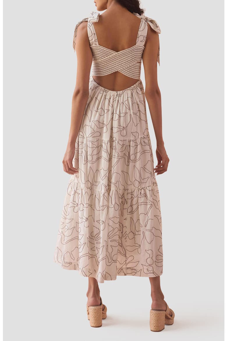 Cotton Lana Maxi Dress, Alternate, color, UMA COCONUT