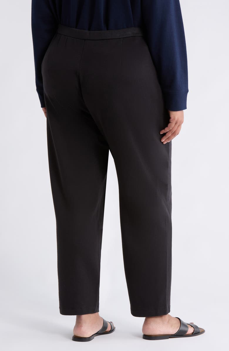 Eileen Fisher Slouch Ankle Pants, Alternate, color, Washed Black