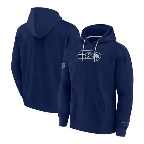 Men's Fanatics College Navy Seattle Seahawks Elements Pace Pullover Hoodie