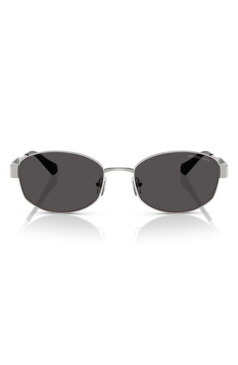 56mm Oval Sunglasses