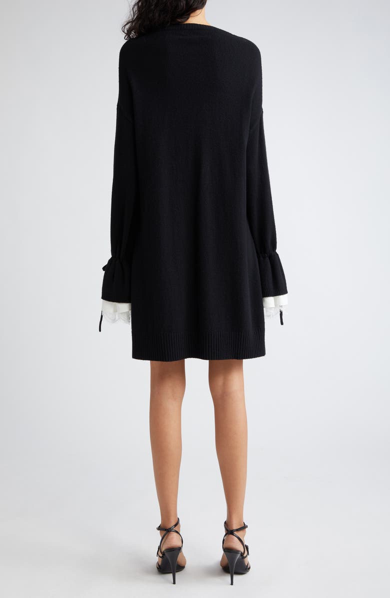 Cinq à Sept Tasha Ruffle Cuff Long Sleeve Sweater Dress, Alternate, color,
