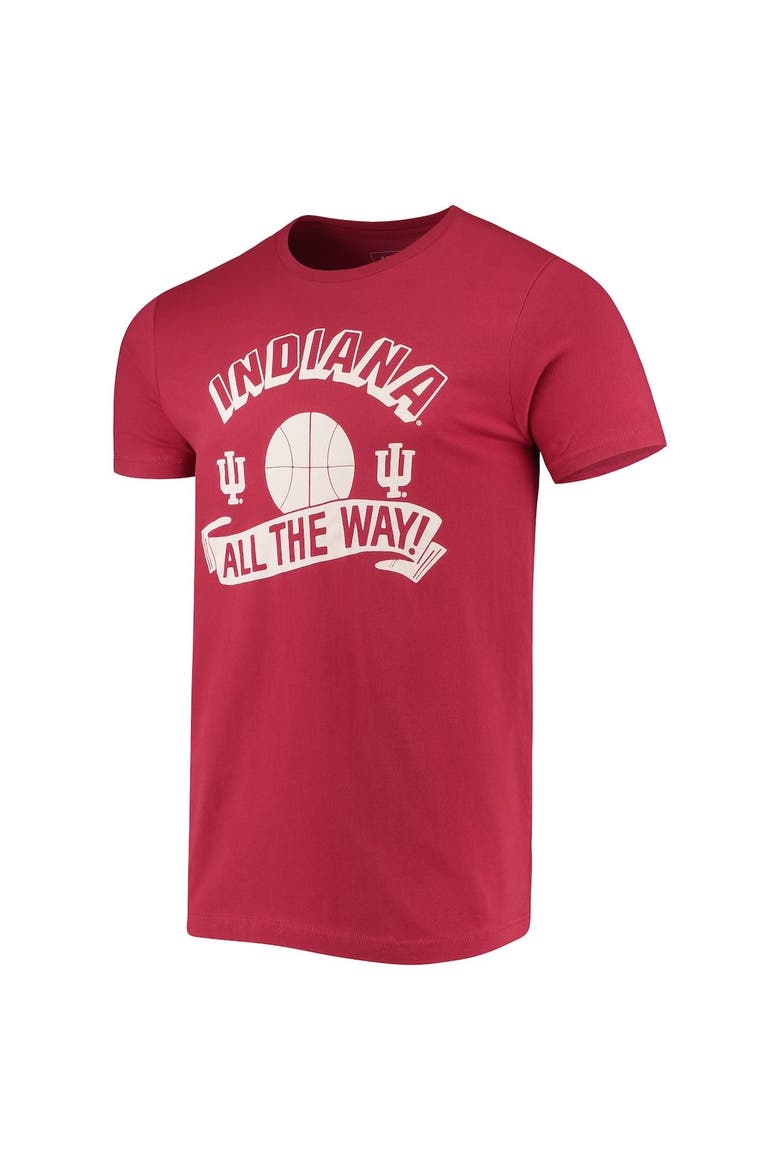 Men's Homefield Crimson Indiana Hoosiers Vintage All The Way Cotton T-Shirt, Alternate, color, Crimson