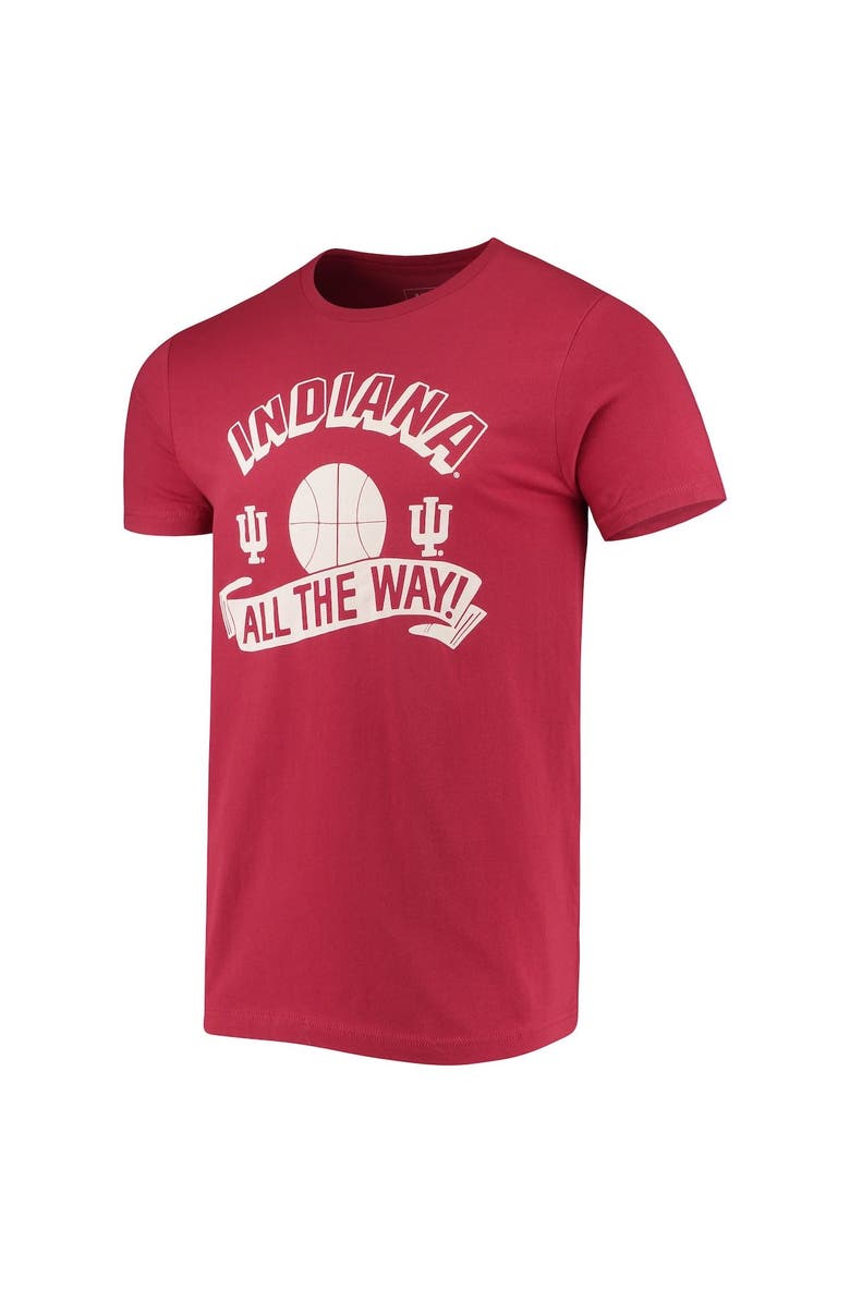 HOMEFIELD Men's Homefield Crimson Indiana Hoosiers Vintage All The Way Cotton T-Shirt, Alternate, color, 