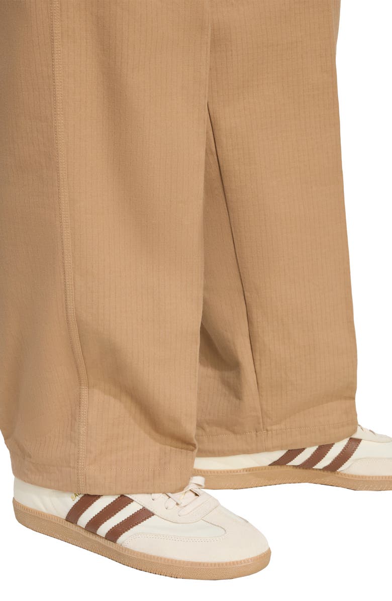 adidas Trefoil Essentials Cotton Ripstop Cargo Pants, Alternate, color, Cardbo