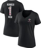 FANATICS Women's Fanatics Branded Black New Orleans Saints Team Mother's Day V-Neck T-Shirt
