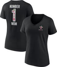 FANATICS Women's Fanatics Branded Black New Orleans Saints Team Mother's Day V-Neck T-Shirt