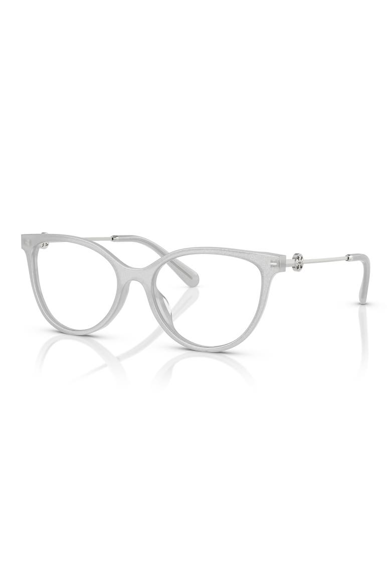 53mm Cat Eye Optical Glasses, Alternate, color, GREY