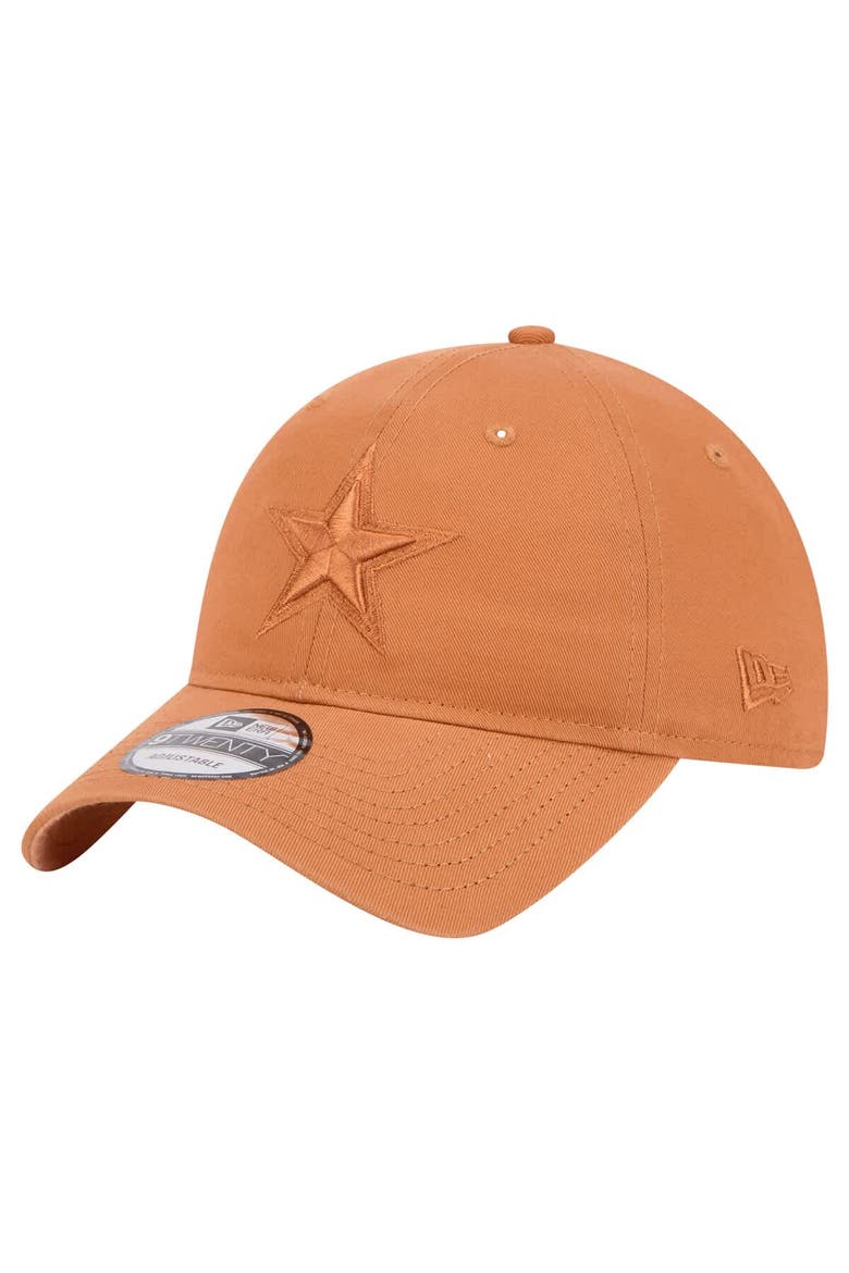 Men's New Era Brown Dallas Cowboys Tonal Color Pack 9TWENTY Adjustable Hat, Main, color, Brown
