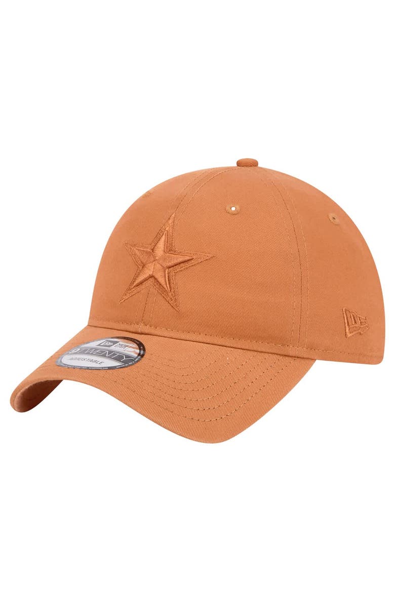 New Era Men's New Era Brown Dallas Cowboys Tonal Color Pack 9TWENTY Adjustable Hat, Main, color, Brown