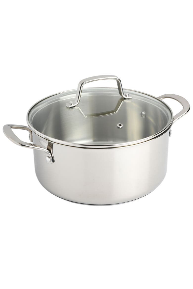Catselle 5-Quart Stainless Steel Dutch Oven with Lid, Alternate, color, Stainless