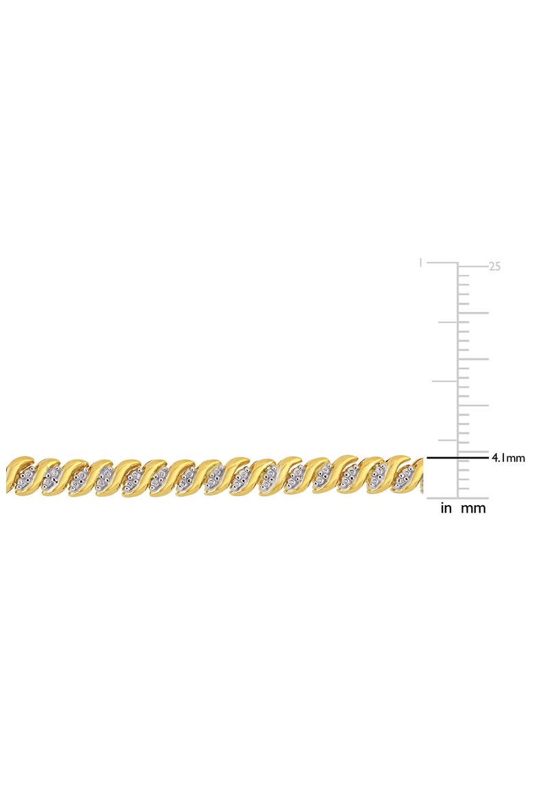 Twisted Diamond Tennis Necklace - 1ct., Alternate, color, GOLD