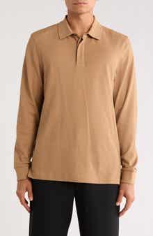 Bugatchi Honeycomb Knit Long Sleeve Polo