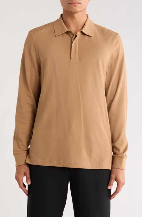 Bugatchi Honeycomb Knit Long Sleeve Polo