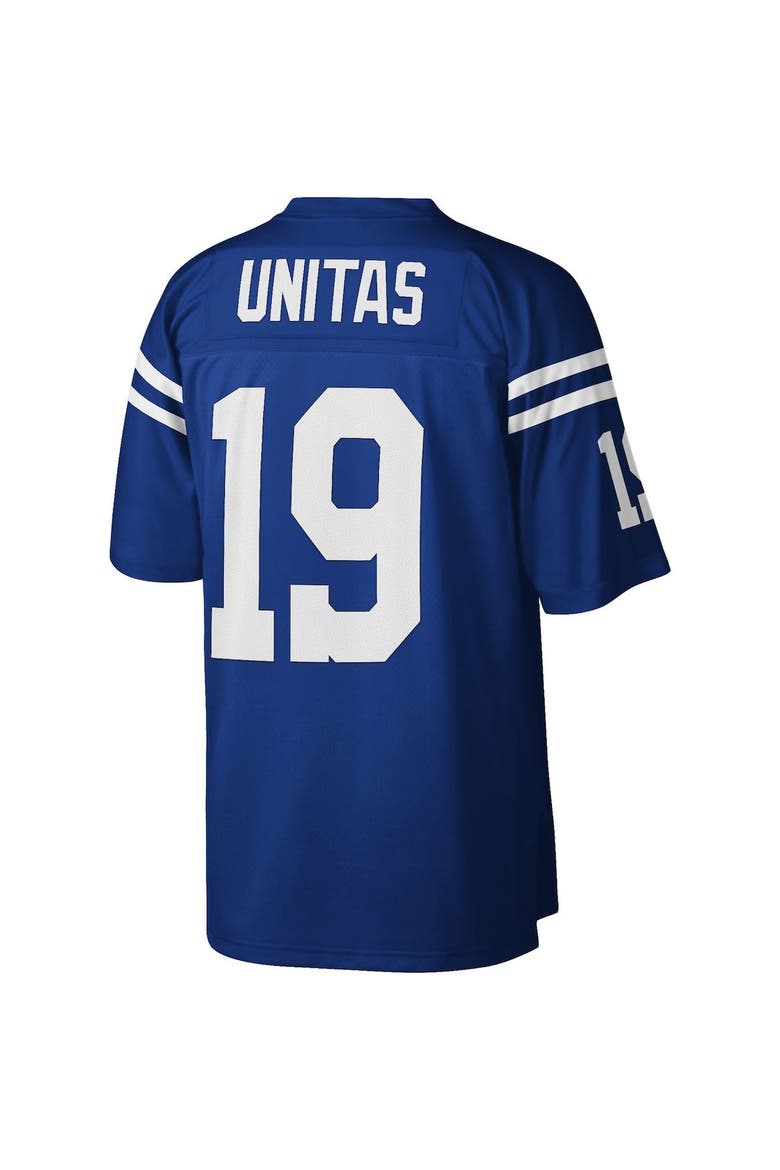 Men's Mitchell & Ness Johnny Unitas Royal Baltimore Colts Legacy Replica Jersey, Alternate, color, Royal