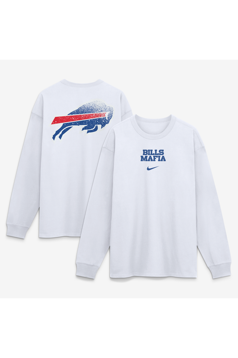 Men's Nike  White Buffalo Bills Rivalries Collection Max90 Long Sleeve T-Shirt, Main, color, White