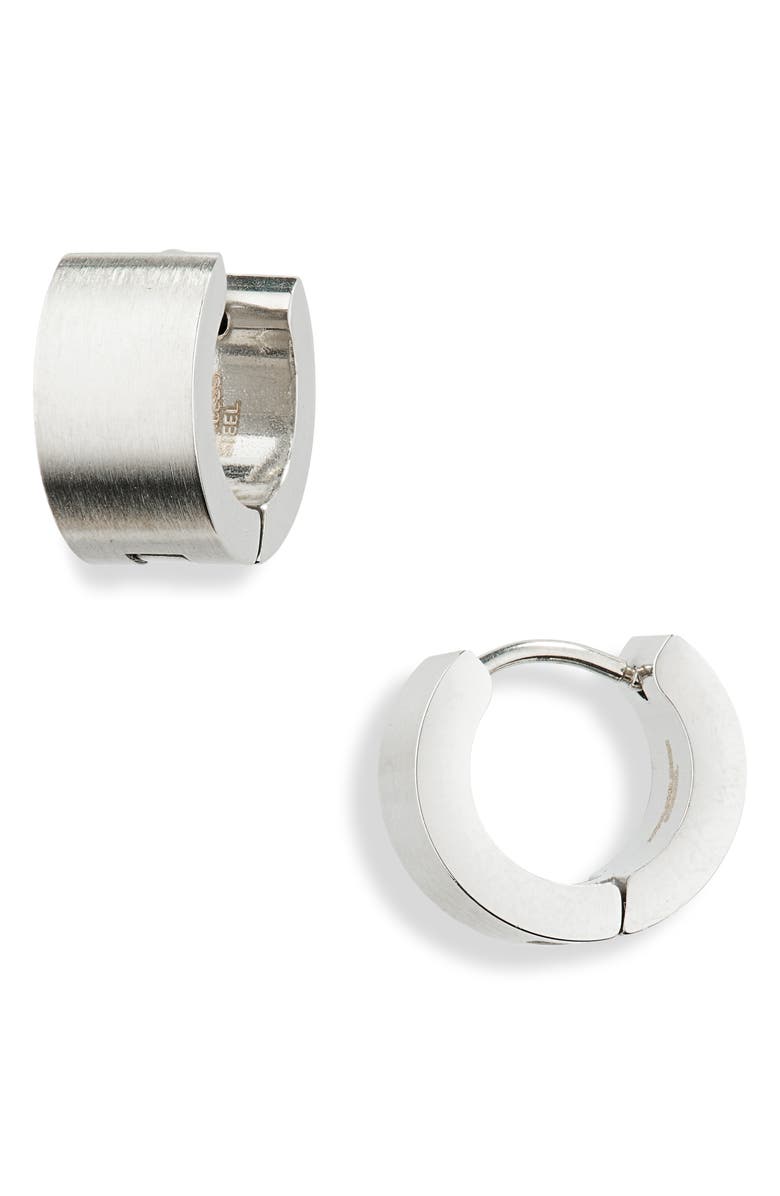 NORDSTROM RACK Men's Huggie Hoop Earrings, Main, color, 