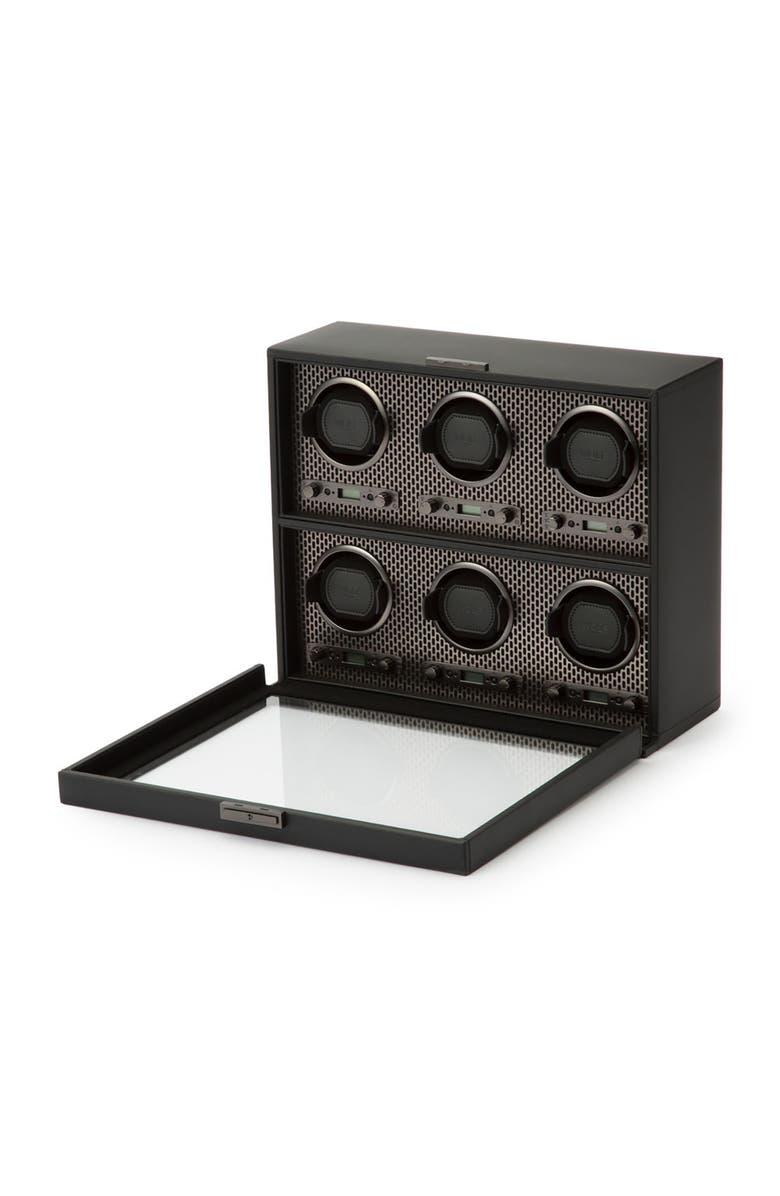 WOLF Axis 6 Piece Watch Winder, Alternate, color, Powder Coat