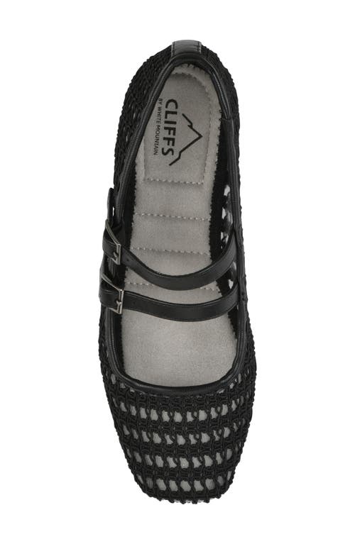 Cliffs By White Mountain Besnik Mary Jane Flat In Black Fabric