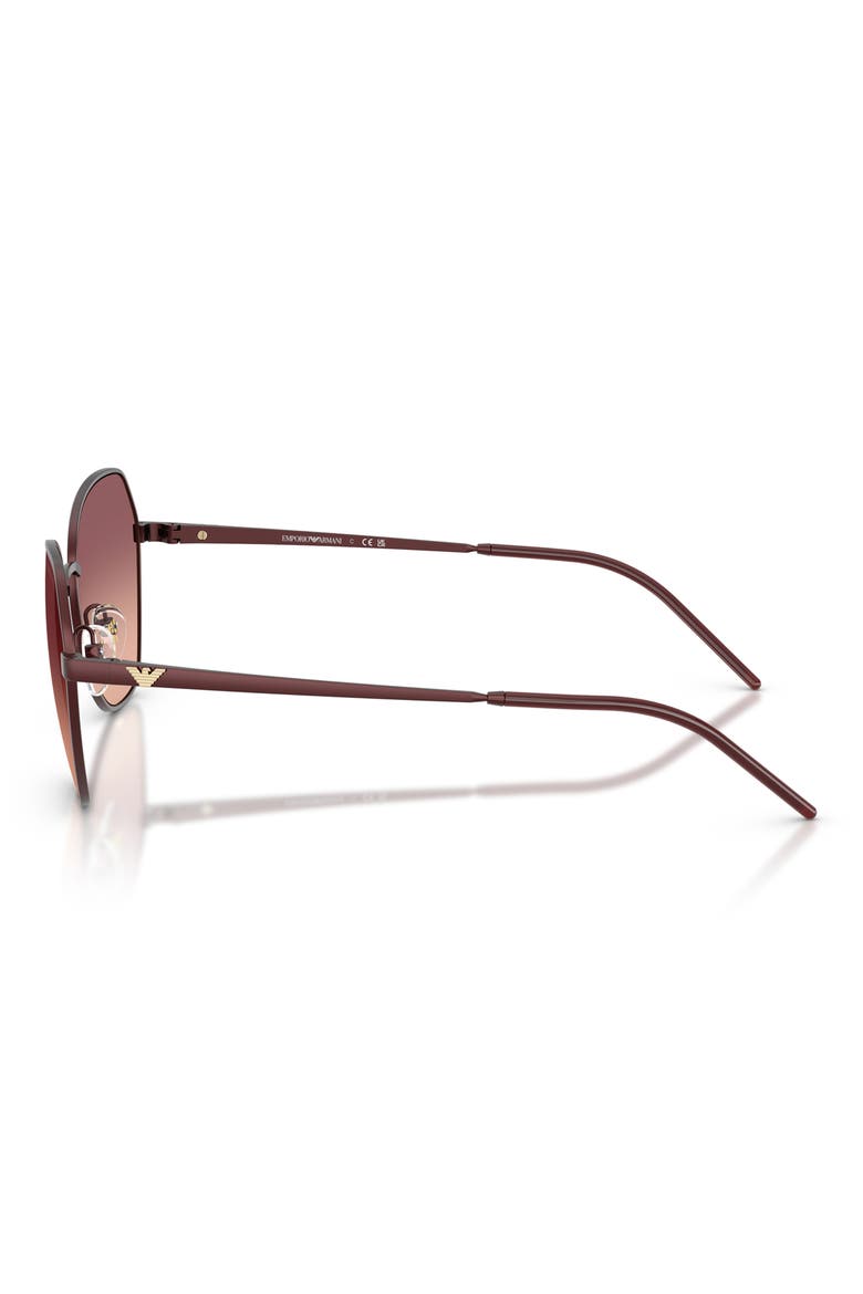 55mm Irregular Sunglasses, Alternate, color, BORDEAUX / PINK VIOLET