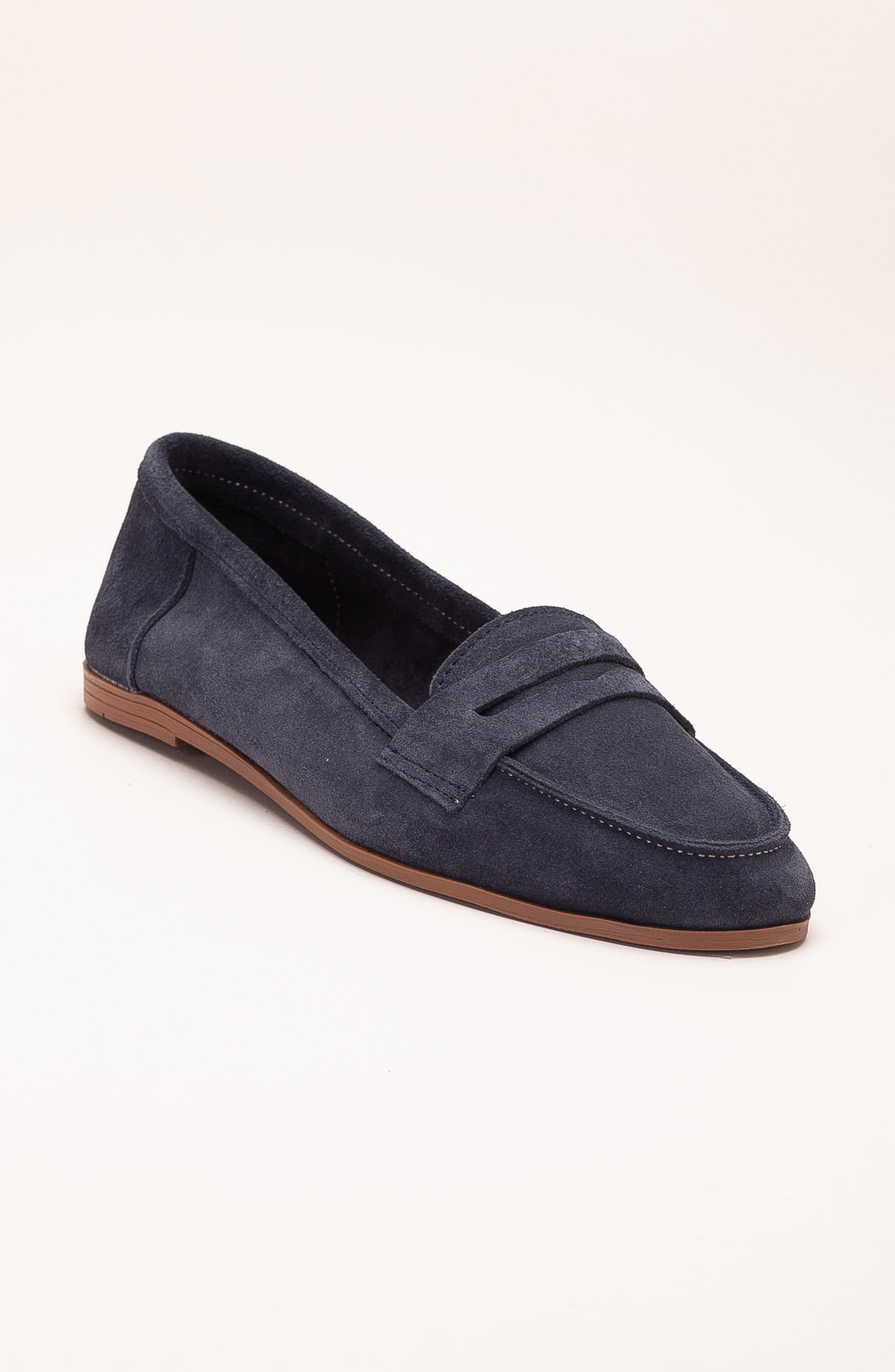  Navy Suede Leather