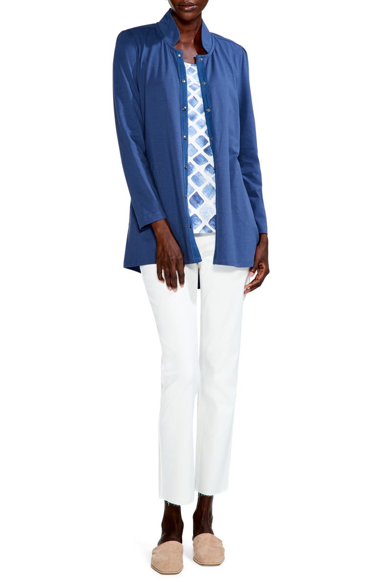 NIC+ZOE Perfect Snap-Up Stretch Cotton Jacket, Alternate, color, 