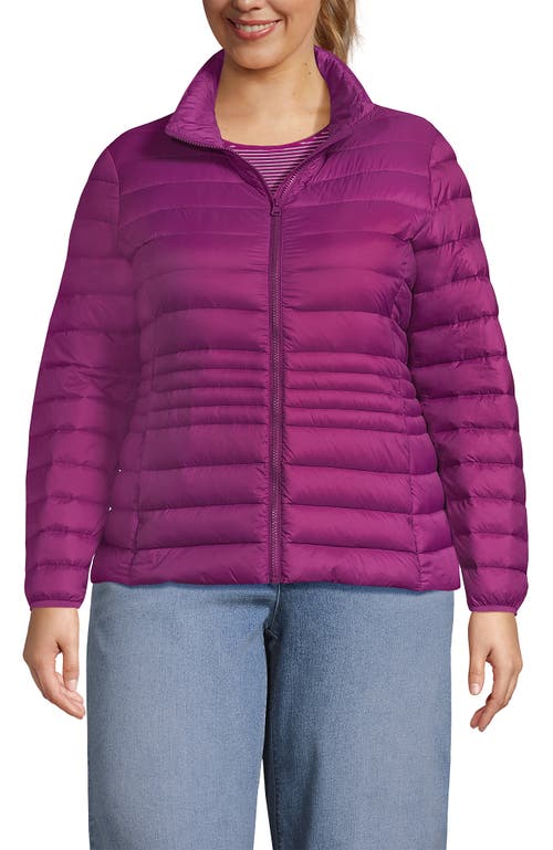 Lands' End Wanderweight Ultralight Packable Down Jacket In Purple