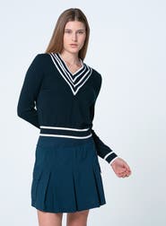 Lucky in Love Victory V-Neck Sweater