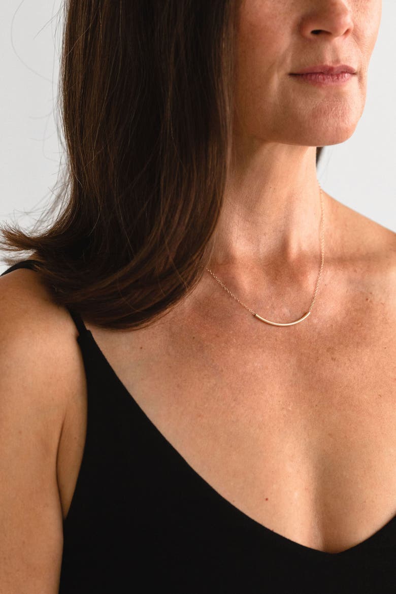 Sunset Bar Necklace, Alternate, color, 14k Gold Fill - 16-18"