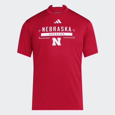 Men's adidas Scarlet Nebraska Huskers D4T Tri-Blend T-Shirt