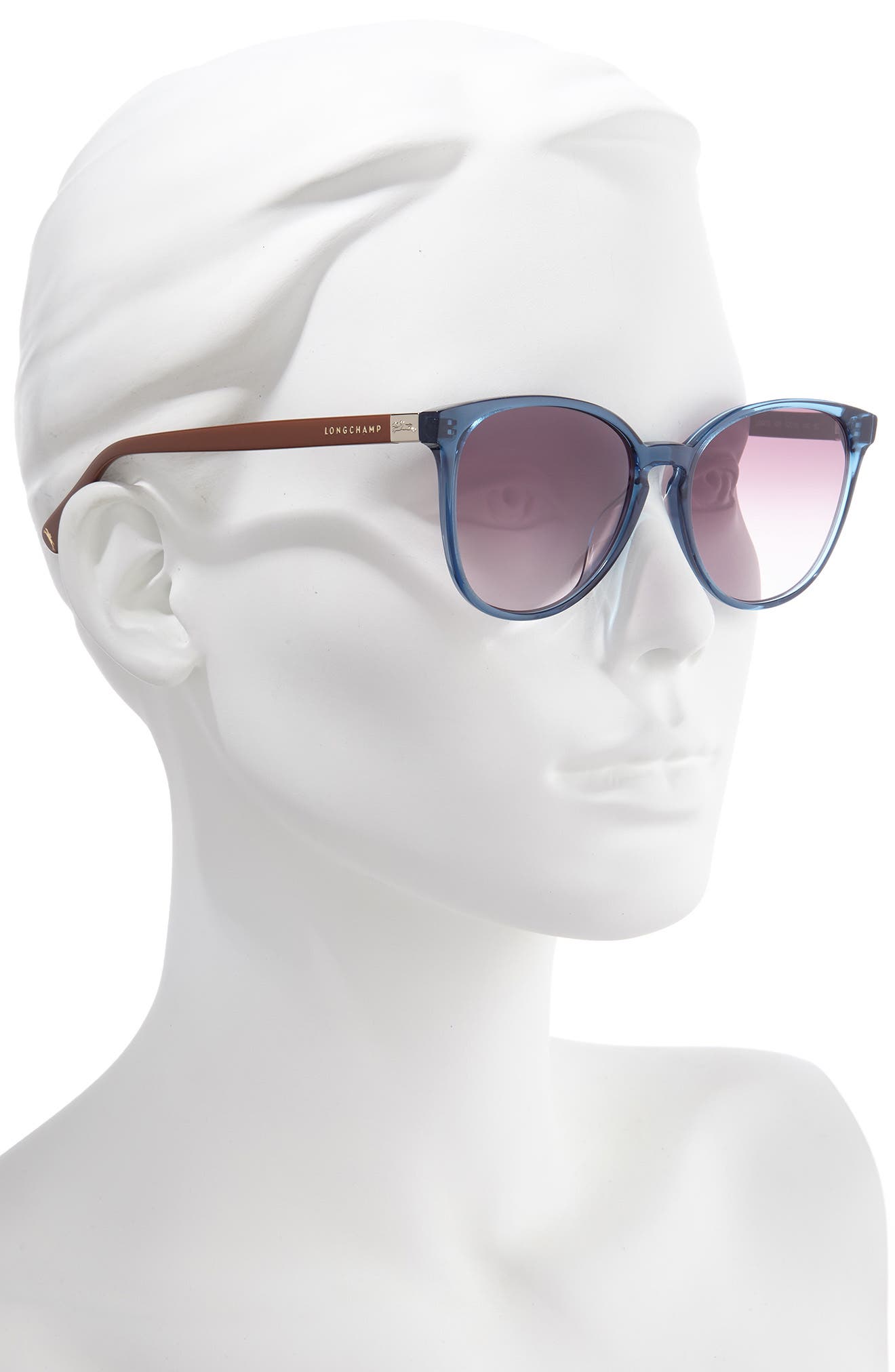Longchamp Le Pliage 53mm Gradient Cat Eye Sunglasses (Women ...