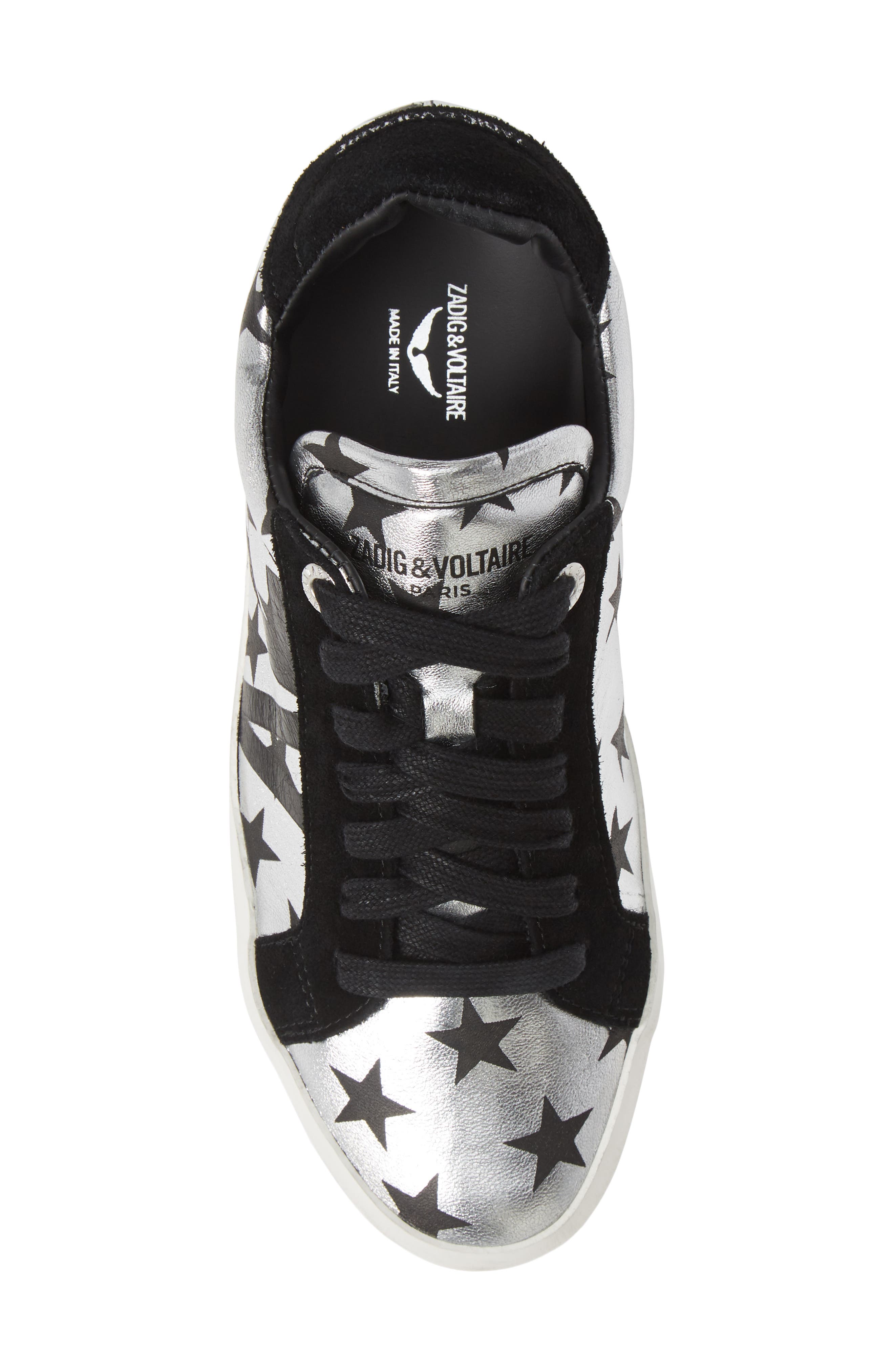 Zadig & Voltaire Used Lace-Up Sneaker, Alternate, color, 