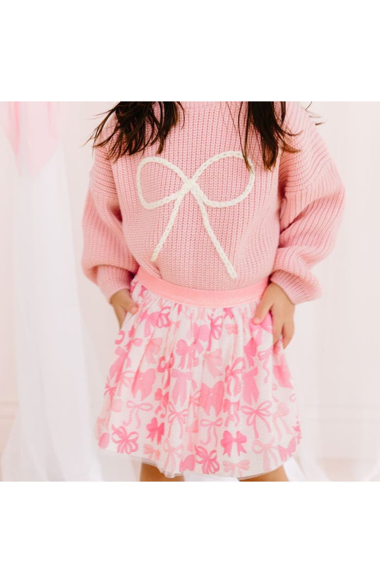Sweet Wink Bow Yarn Knit Sweater, Alternate, color, 
