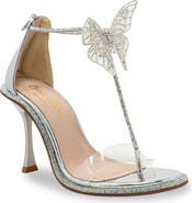 CHASE AND CHLOE Rhinestone Butterfly Sandal