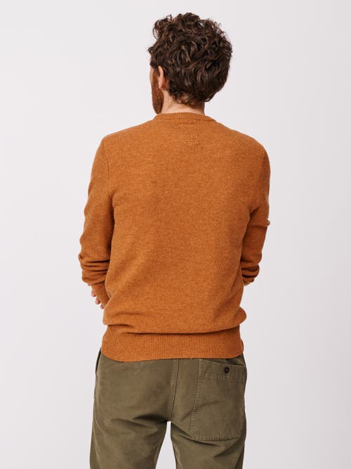 Aubin Westbourne Crew Neck Sweater In Gold
