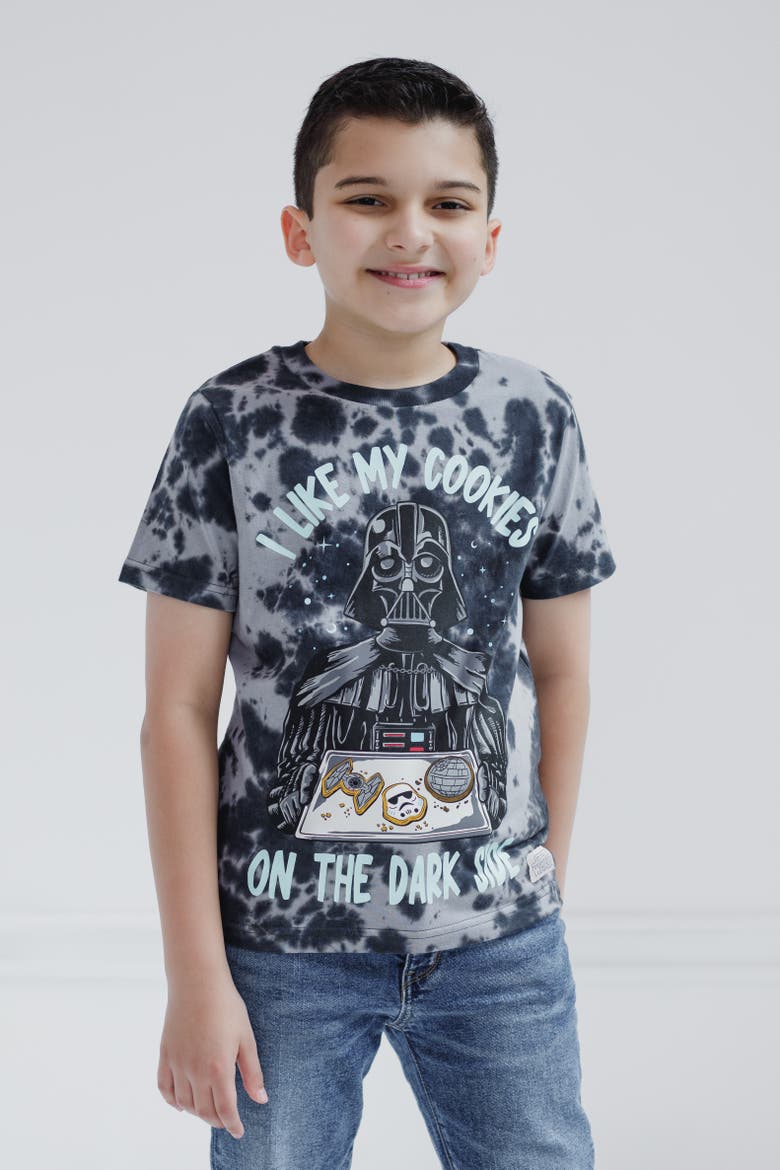 Short Sleeve T-Shirt, Alternate, color, Darth Vader Black Dye