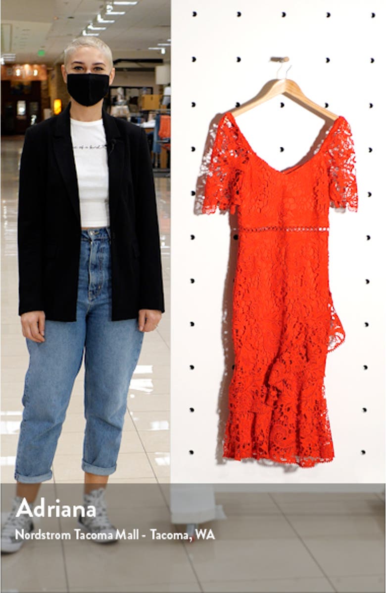 Briarwood Ruffle Lace Cocktail Dress, sales video thumbnail