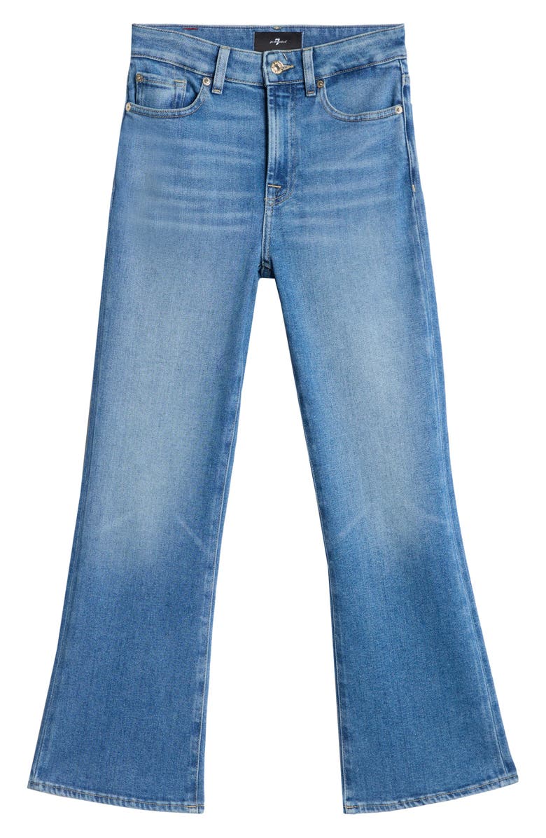 7 For All Mankind Crop Bootcut Jeans, Alternate, color, Coastline