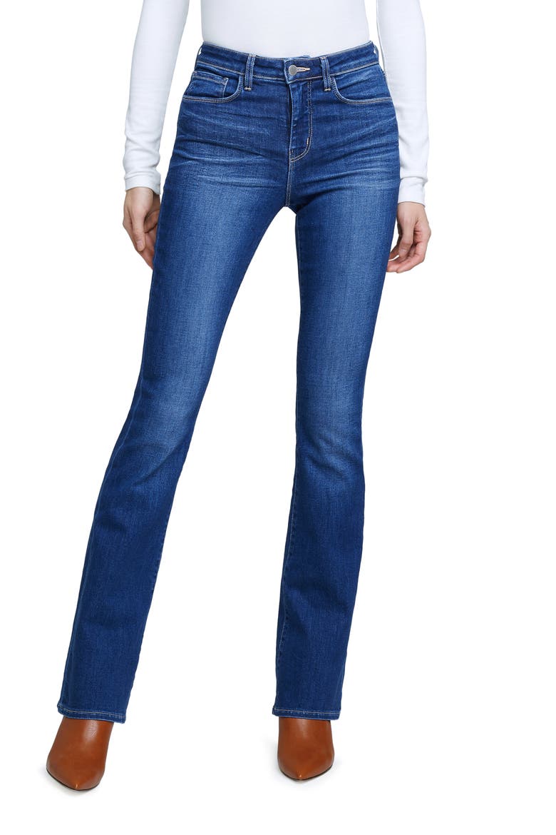 Selma Sleek Baby Bootcut Jeans, Main, color, COLTON
