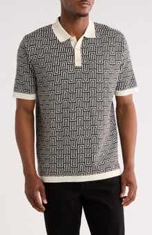 Geometric Knit Polo