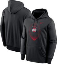 Nike Men's Nike Black Ohio State Buckeyes Icon Football Performance Pullover Hoodie