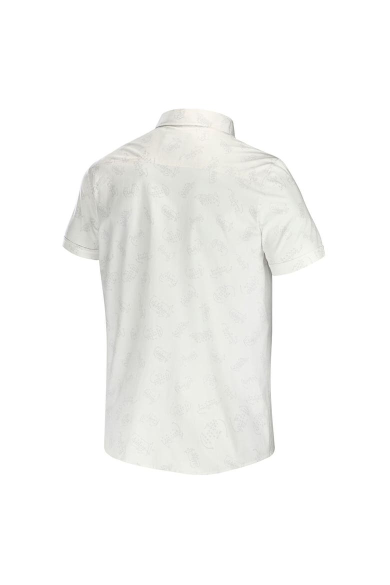 Men's NFL x Darius Rucker Collection by Fanatics White Cincinnati Bengals Woven Button-Up T-Shirt, Alternate, color, White