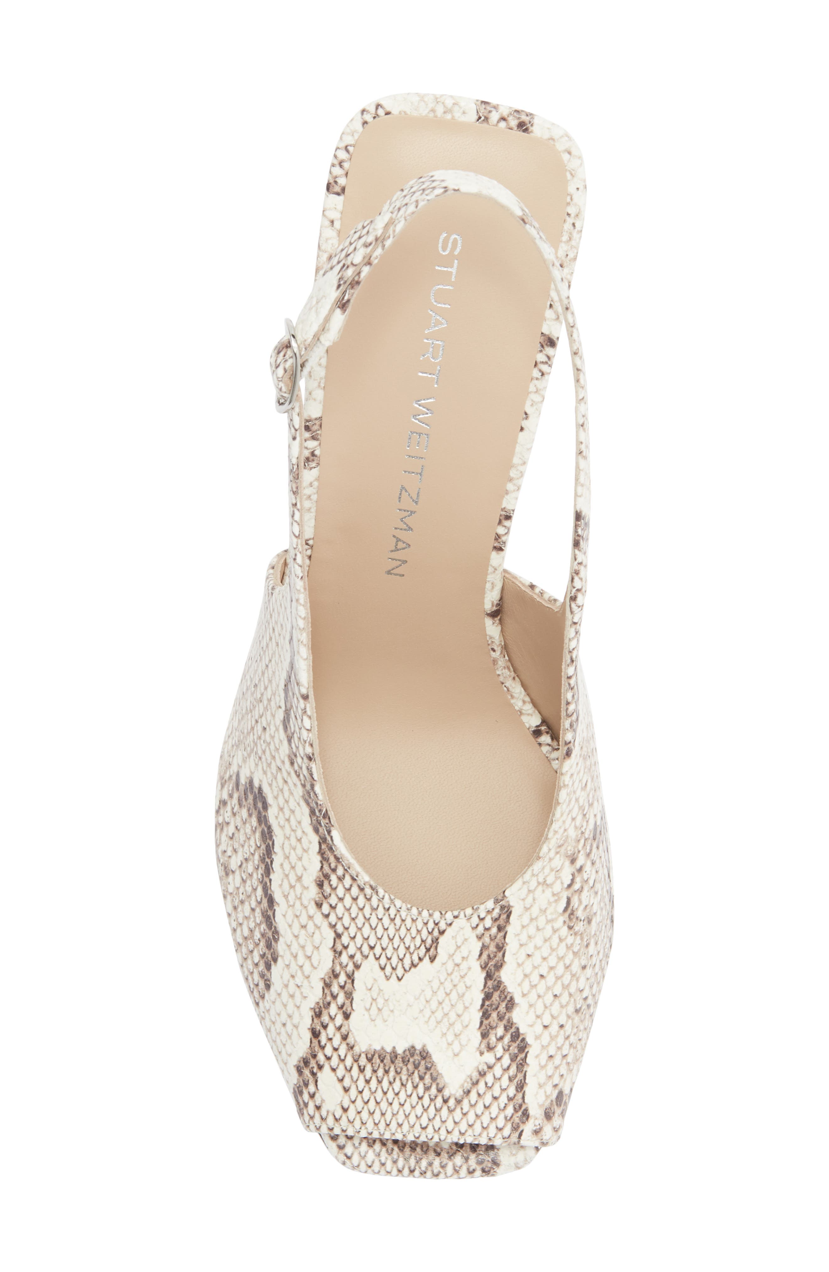 Stuart Weitzman Val Slingback Sandal, Alternate, color, Cream