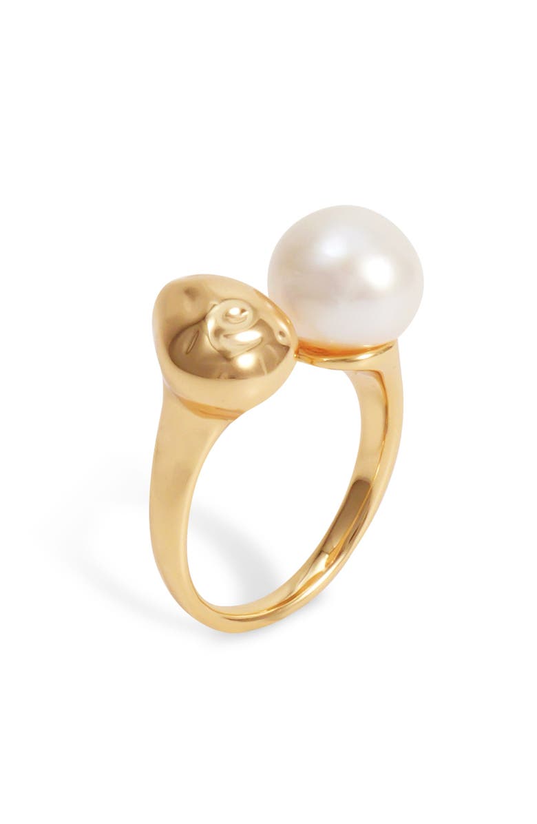 RETRO CHIC Eden Pearl Ring, Alternate, color, Gold