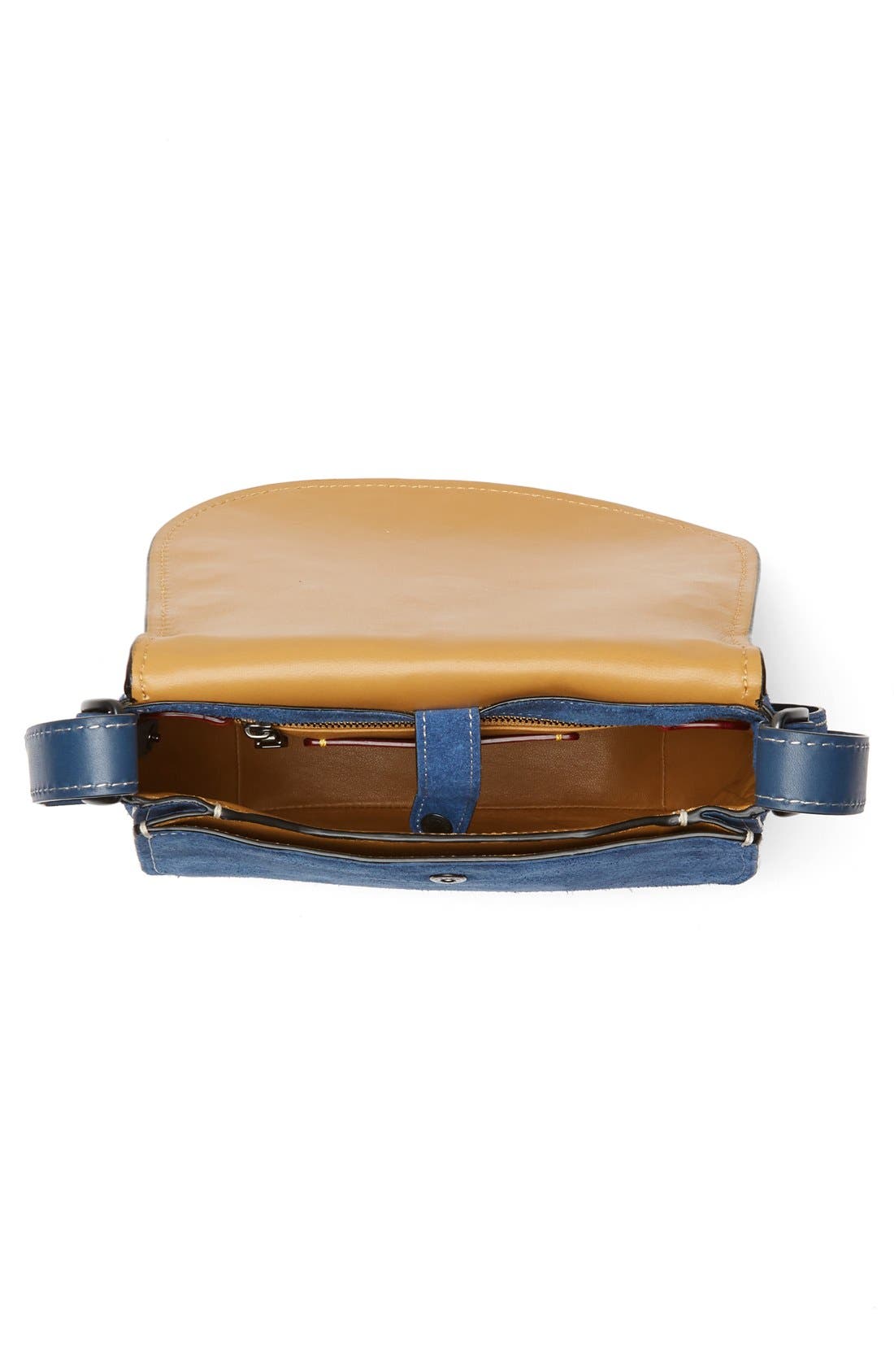 COACH 1941 '23' Suede Saddle Bag, Alternate, color, 